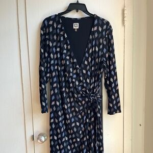 Faux wrap dress for office